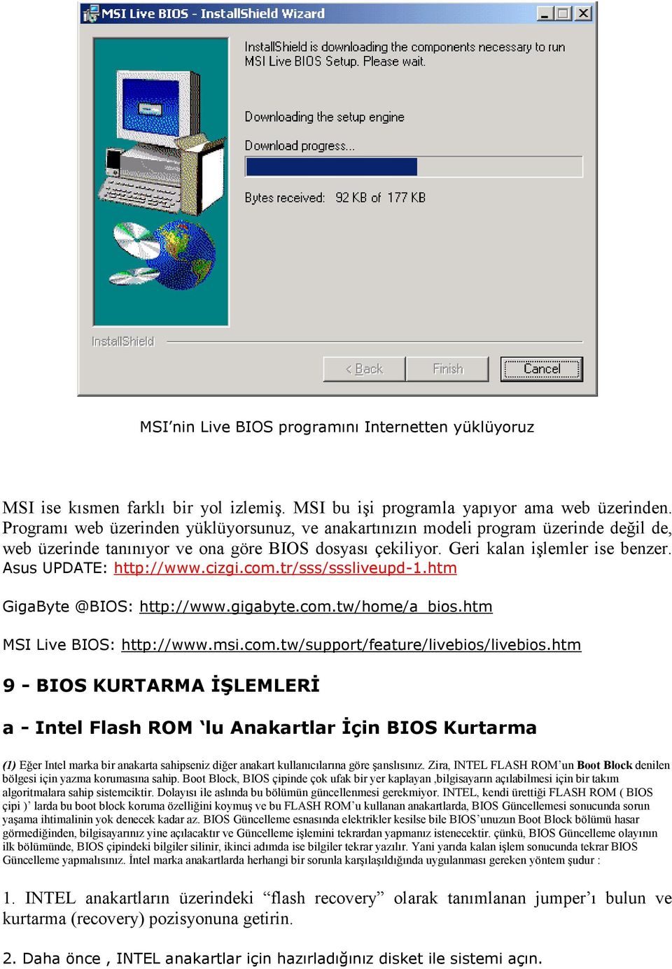 Asus UPDATE http//www.cizgi.com.tr/sss/sssliveupd-1.htm GigaByte @BIOS http//www.gigabyte.com.tw/home/a_bios.htm MSI Live BIOS http//www.msi.com.tw/support/feature/livebios/livebios.