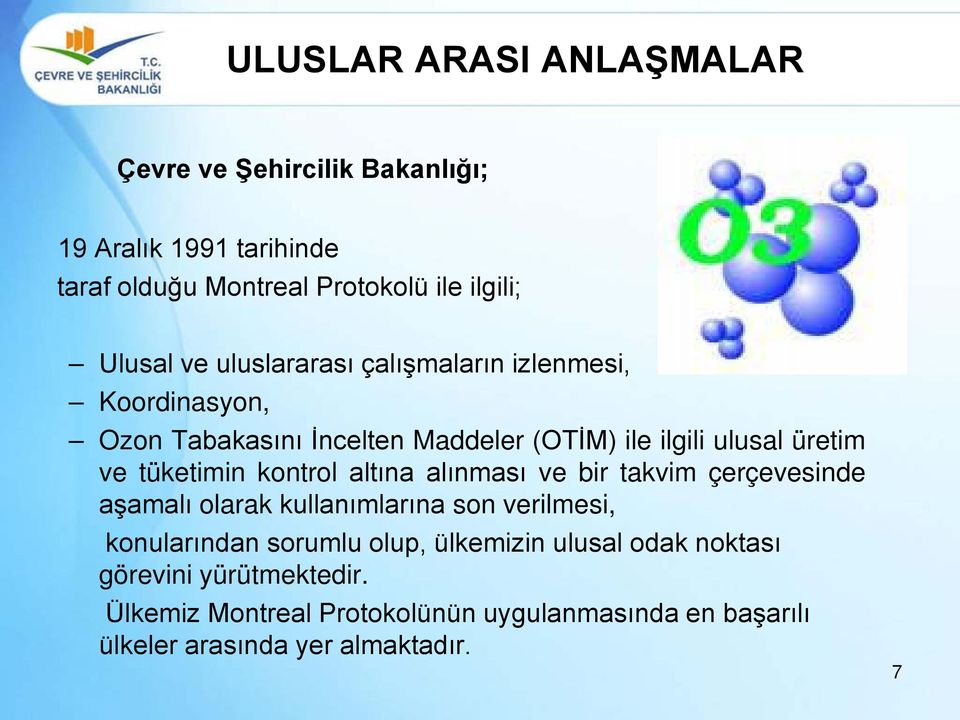 kontrol altına alınması ve bir takvim çerçevesinde aşamalı olarak kullanımlarına son verilmesi, konularından sorumlu olup, ülkemizin