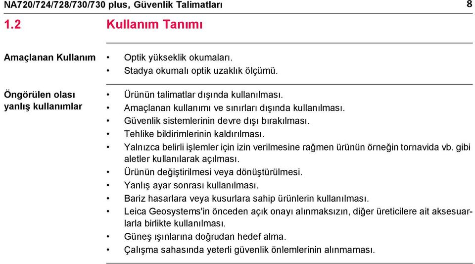 Tehlike bildirimlerinin kaldırılması. Yalnızca belirli işlemler için izin verilmesine rağmen ürünün örneğin tornavida vb. gibi aletler kullanılarak açılması. Ürünün değiştirilmesi veya dönüştürülmesi.