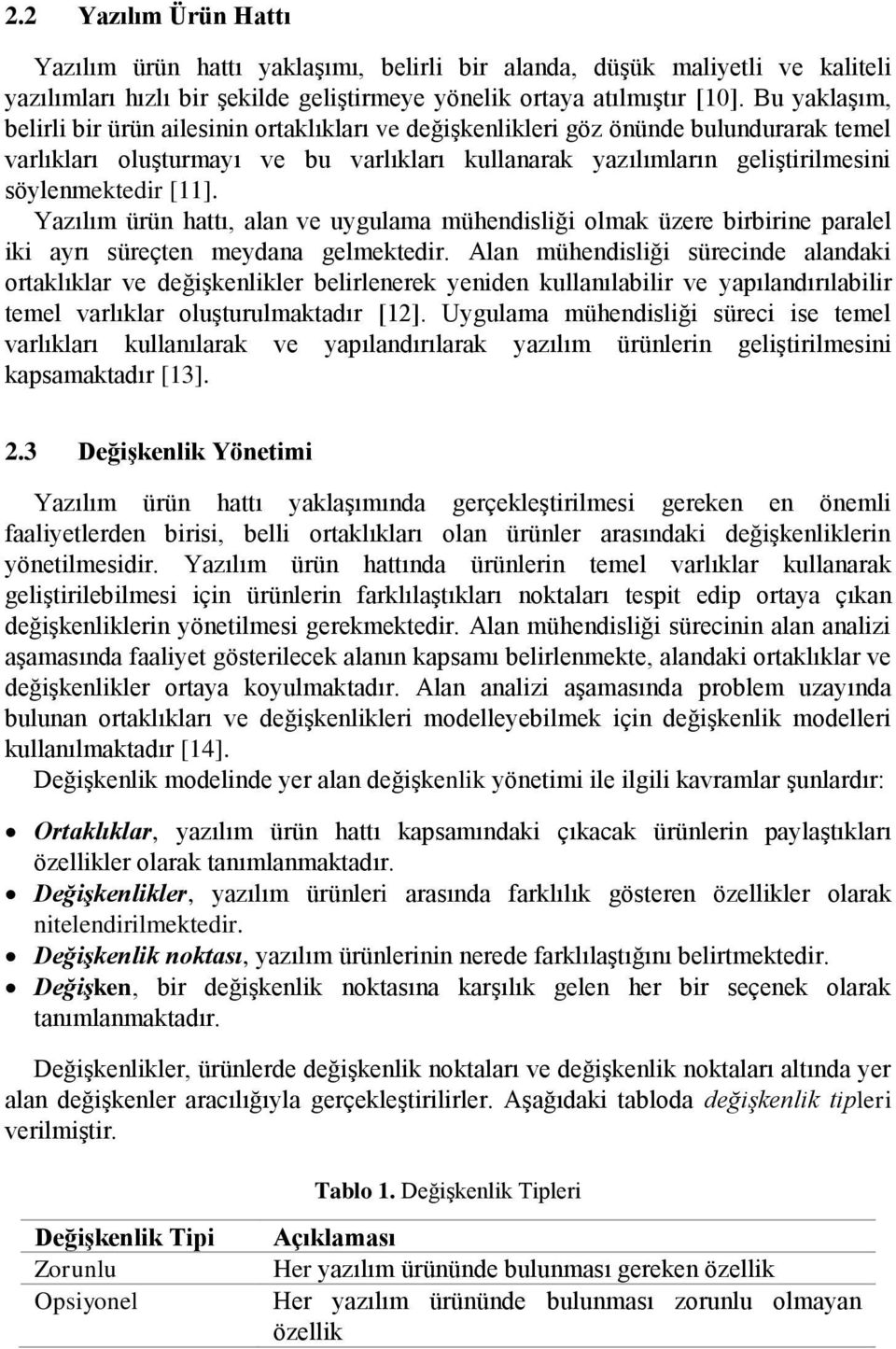 [11]. Yazılım ürün hattı, alan ve uygulama mühendisliği olmak üzere birbirine paralel iki ayrı süreçten meydana gelmektedir.