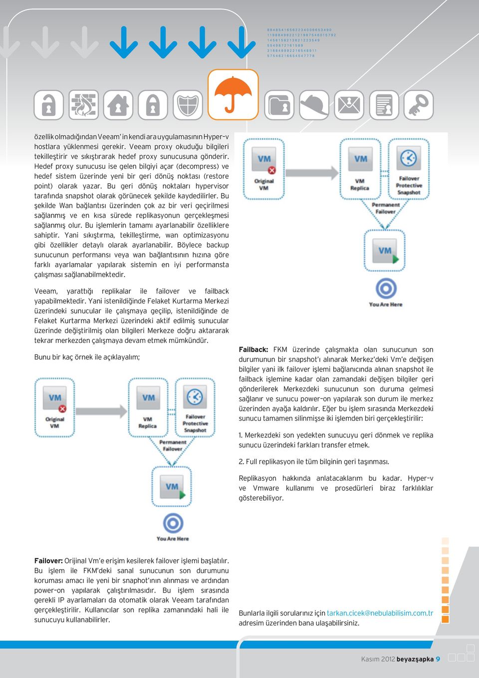 Bu geri dönüş noktaları hypervisor tarafında snapshot olarak görünecek şekilde kaydedilirler.