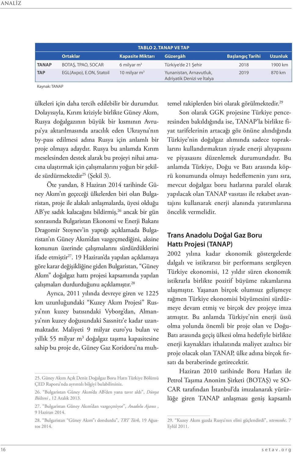 Dolayısıyla, Kırım kriziyle birlikte Güney Akım, Rusya doğalgazının büyük bir kısmının Avrupa ya aktarılmasında aracılık eden Ukrayna nın by-pass edilmesi adına Rusya için anlamlı bir proje olmaya