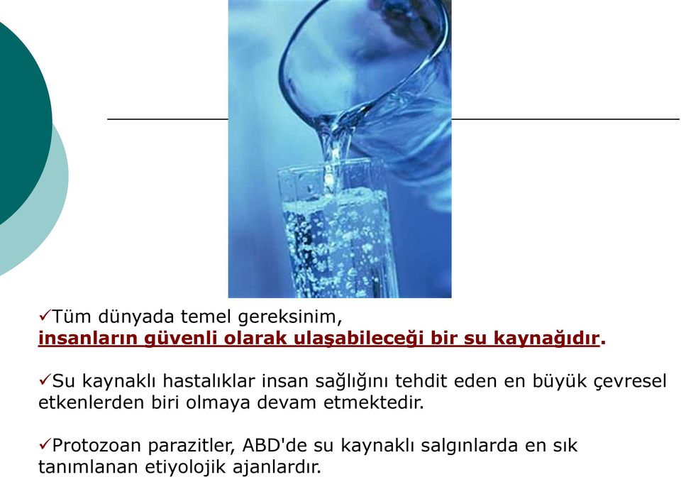 Su kaynaklı hastalıklar insan sağlığını tehdit eden en büyük çevresel