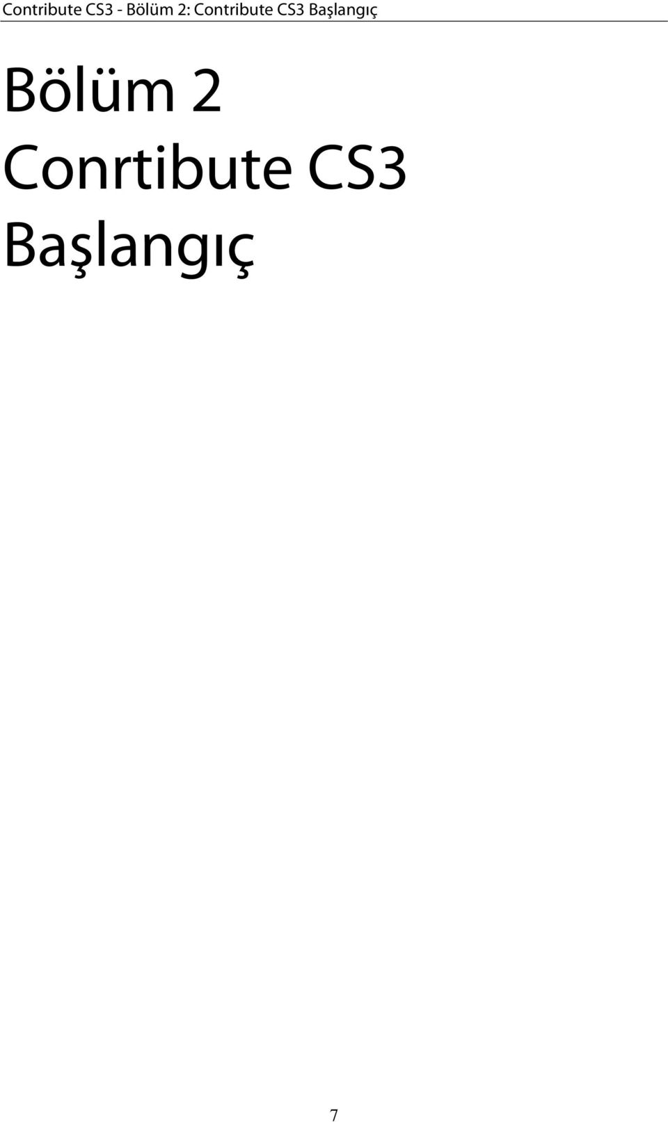 CS3 Başlangıç Bölüm 2