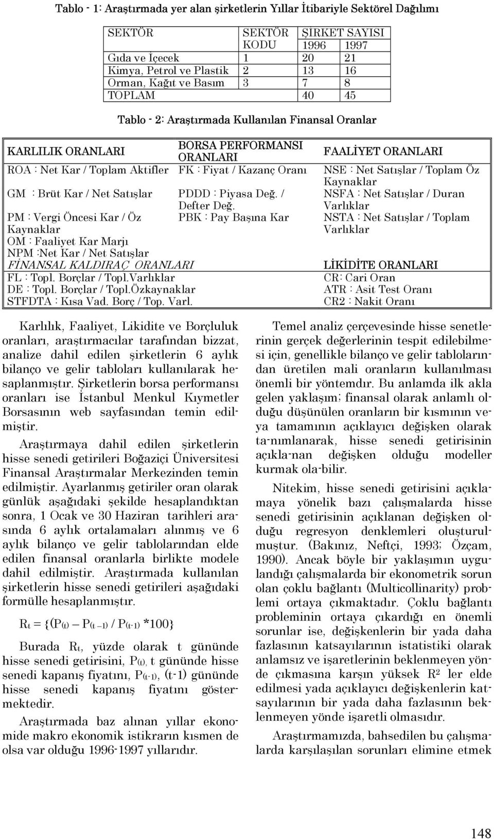 PDDD : Piyasa Değ. / Defter Değ. PM : Vergi Öncesi Kar / Öz PK : Pay aşına Kar Kaynaklar OM : Faaliyet Kar Marjı NPM :Net Kar / Net Satışlar FİNANSAL KALDIRAÇ ORANLARI FL : Topl. orçlar / Topl.