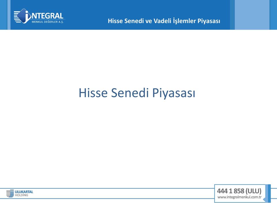 Piyasası Hisse