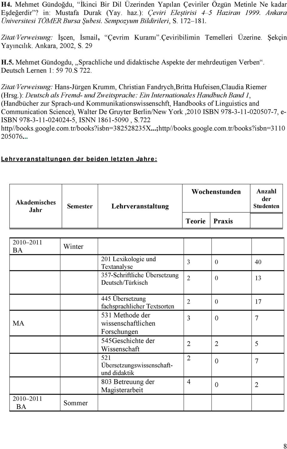 Mehmet Gündogdu, Sprachliche und didaktische Aspekte der mehrdeutigen Verben. Deutsch Lernen 1: 59 70.S 7. Zitat/Verweisung: Hans-Jürgen Krumm, Christian Fandrych,Britta Hufeisen,Claudia Riemer (Hrsg.