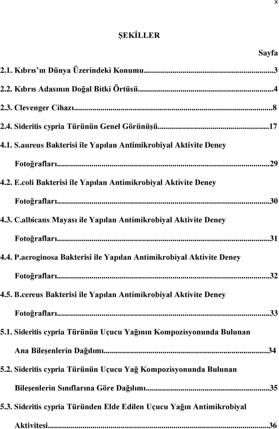 aeroginosa Bakterisi ile Yapılan Antimikrobiyal Aktivite Deney Fotoğrafları...32 4.5. B.cereus Bakterisi ile Yapılan Antimikrobiyal Aktivite Deney Fotoğrafları...33 5.1.