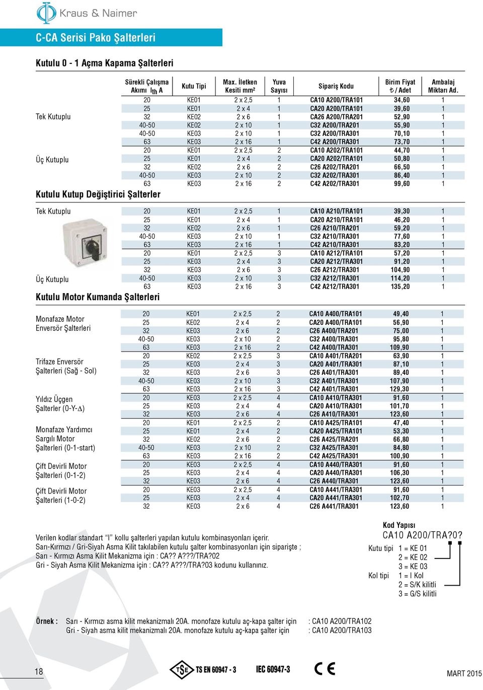 20 KE01 2 x 2,5 1 CA10 A200/TRA101 34,60 1 25 KE01 2 x 4 1 CA20 A200/TRA101 39,60 1 32 KE02 2 x 6 1 CA26 A200/TRA201 52,90 1 40-50 KE02 2 x 10 1 C32 A200/TRA201 55,90 1 40-50 KE03 2 x 10 1 C32