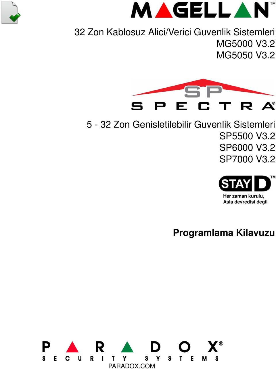 2 5-32 Zon Genisletilebilir Guvenlik Sistemleri SP5500