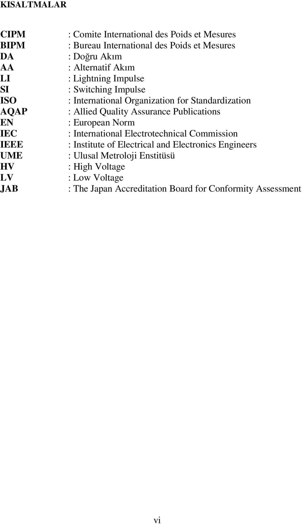 Standardization : Allied Quality Assurance Publications : European Norm : International Electrotechnical Commission : Institute of