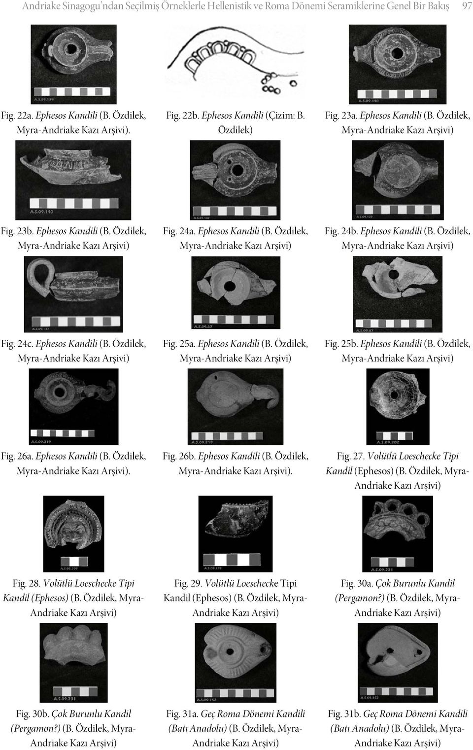 Ephesos Kandili (B. Özdilek, Fig. 25b. Ephesos Kandili (B. Özdilek, Fig. 26a. Ephesos Kandili (B. Özdilek,. Fig. 26b. Ephesos Kandili (B. Özdilek,. Fig. 27.