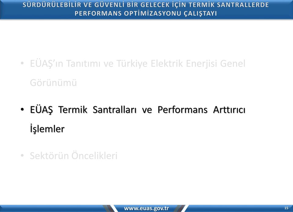 EÜAŞ Termik Santralları ve