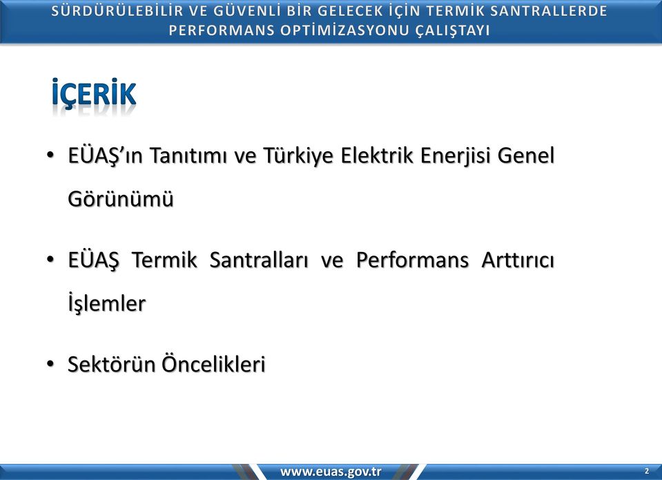 EÜAŞ Termik Santralları ve