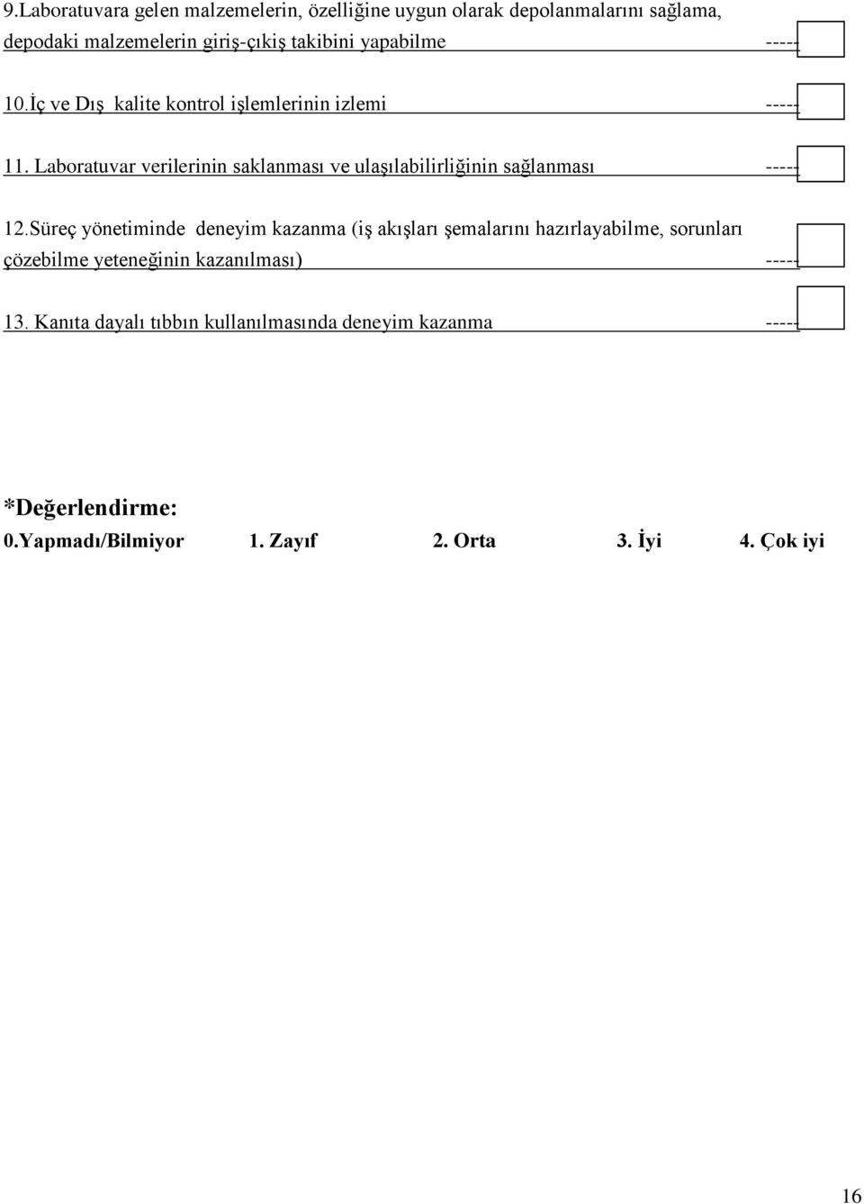 Laboratuvar verilerinin saklanması ve ulaşılabilirliğinin sağlanması ----- 12.