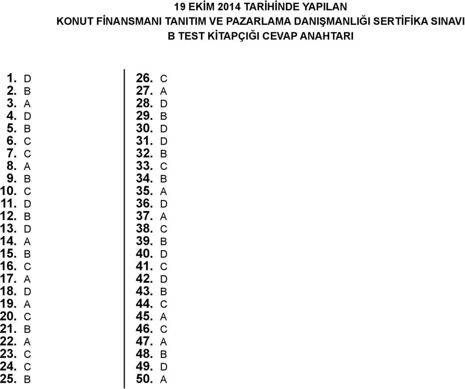 A 15. 16. C 17. A 18. D 19. A 20. C 21. 22. A 23. C 24. C 25. 26. C 27. A 28. D 29. 30. D 31. D 32.