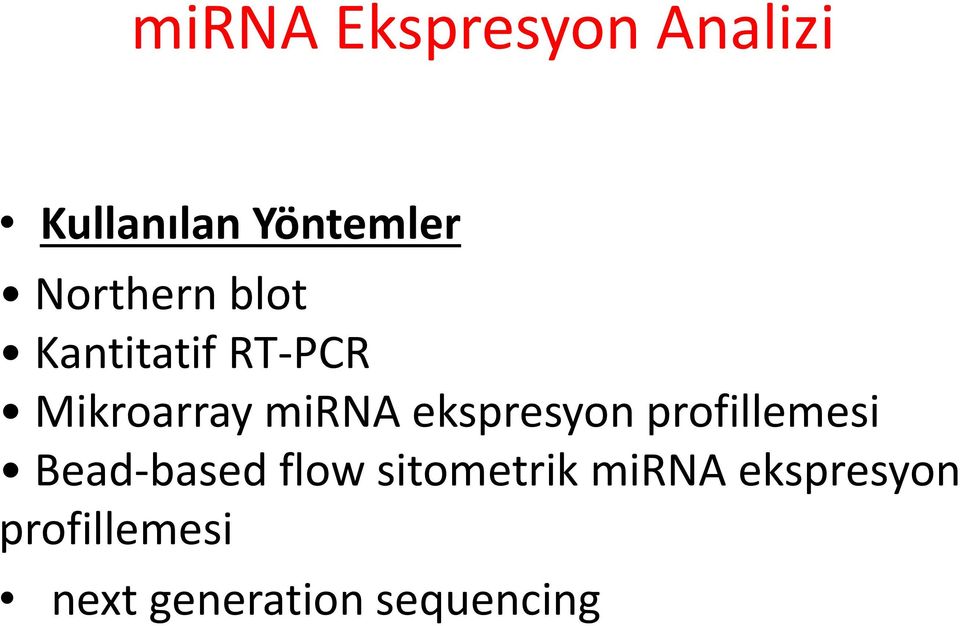 ekspresyon profillemesi Bead-based flow sitometrik