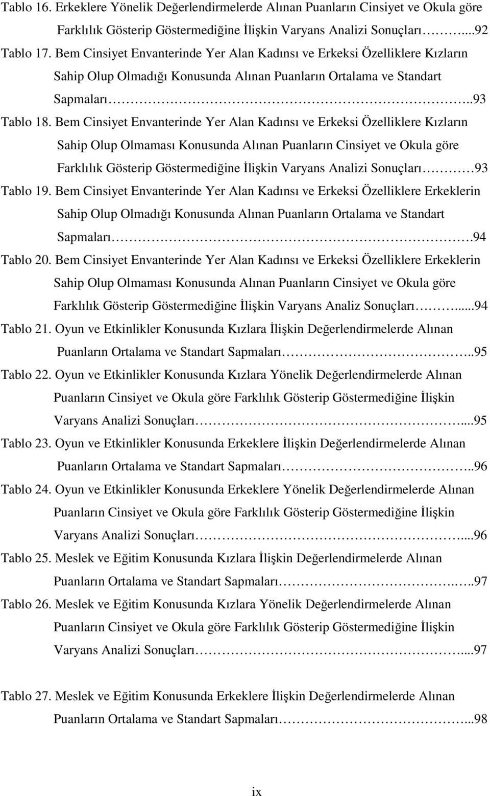 Bem Cinsiyet Envanterinde Yer Alan Kadınsı ve Erkeksi Özelliklere Kızların Sahip Olup Olmaması Konusunda Alınan Puanların Cinsiyet ve Okula göre Farklılık Gösterip Göstermediğine İlişkin Varyans