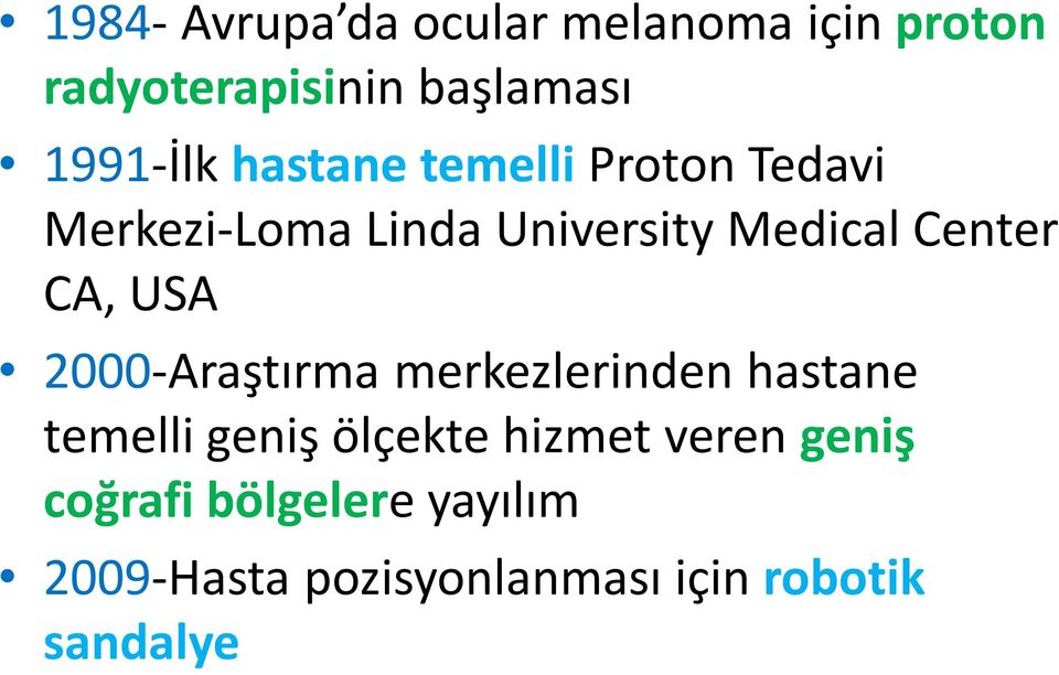 USA 2000-Araştırma merkezlerinden hastane temelli geniş ölçekte hizmet veren