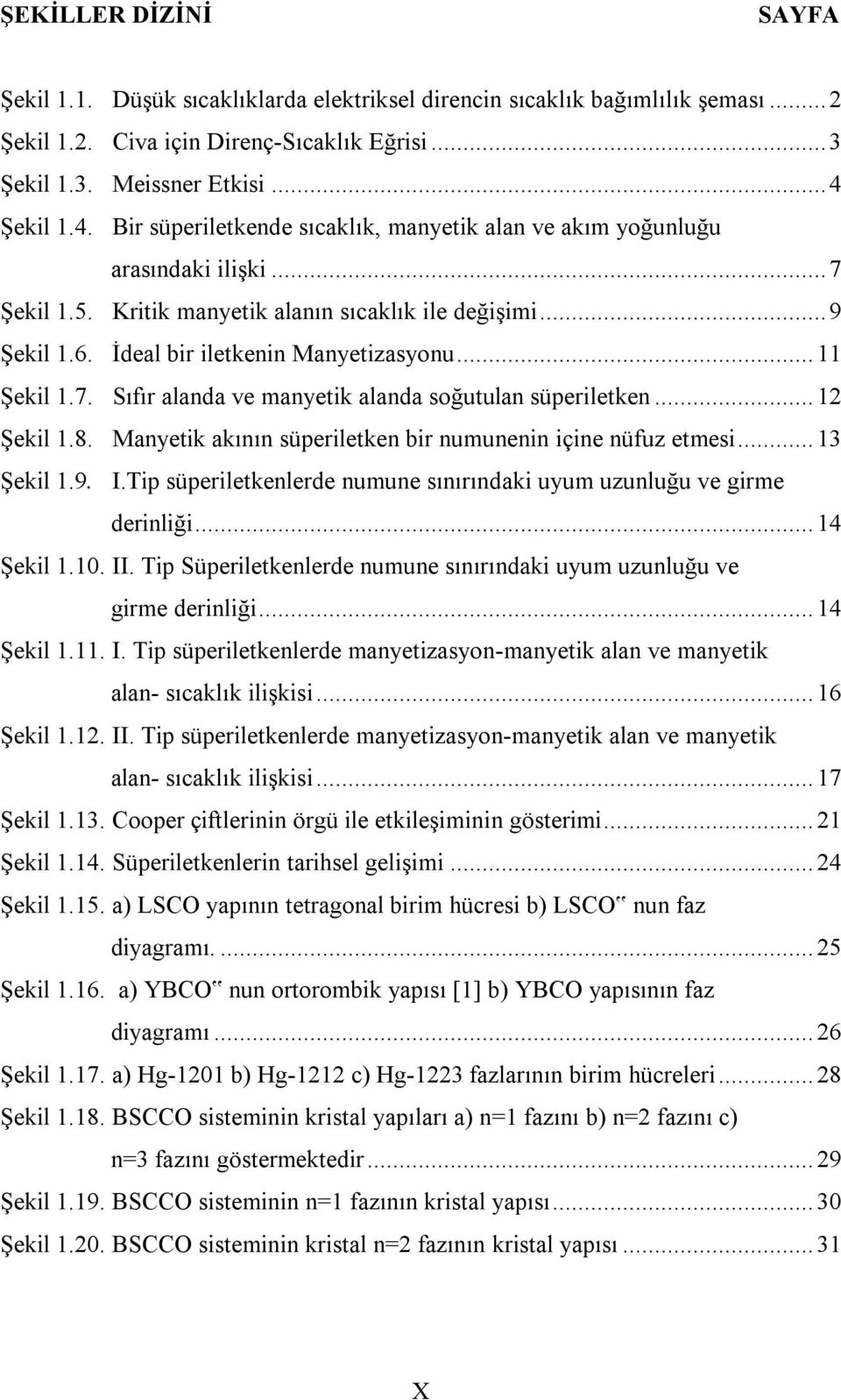 İdeal bir iletkenin Manyetizasyonu... 11 Şekil 1.7. Sıfır alanda ve manyetik alanda soğutulan süperiletken... 12 Şekil 1.8. Manyetik akının süperiletken bir numunenin içine nüfuz etmesi... 13 Şekil 1.