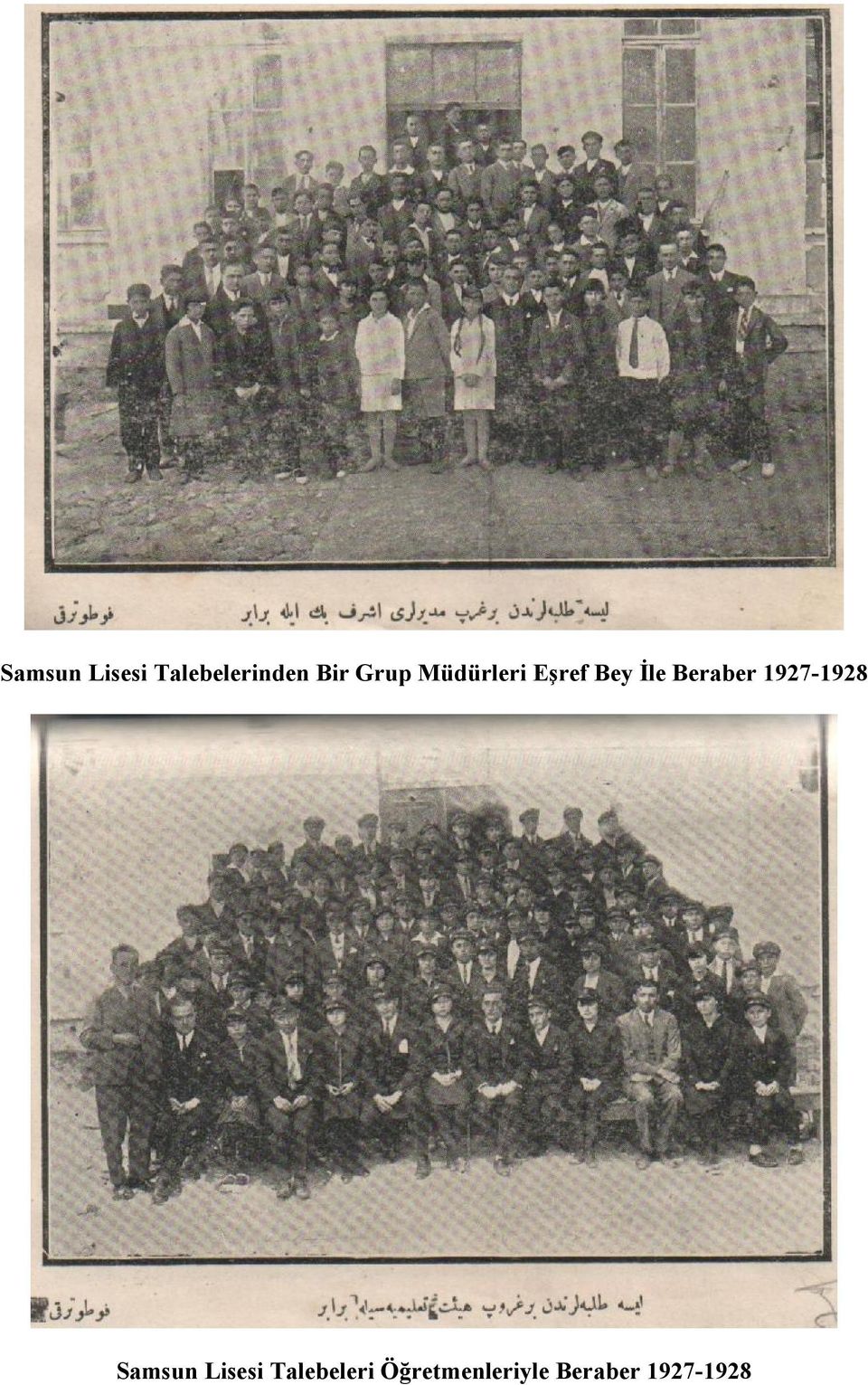 Beraber 1927-1928 Samsun Lisesi