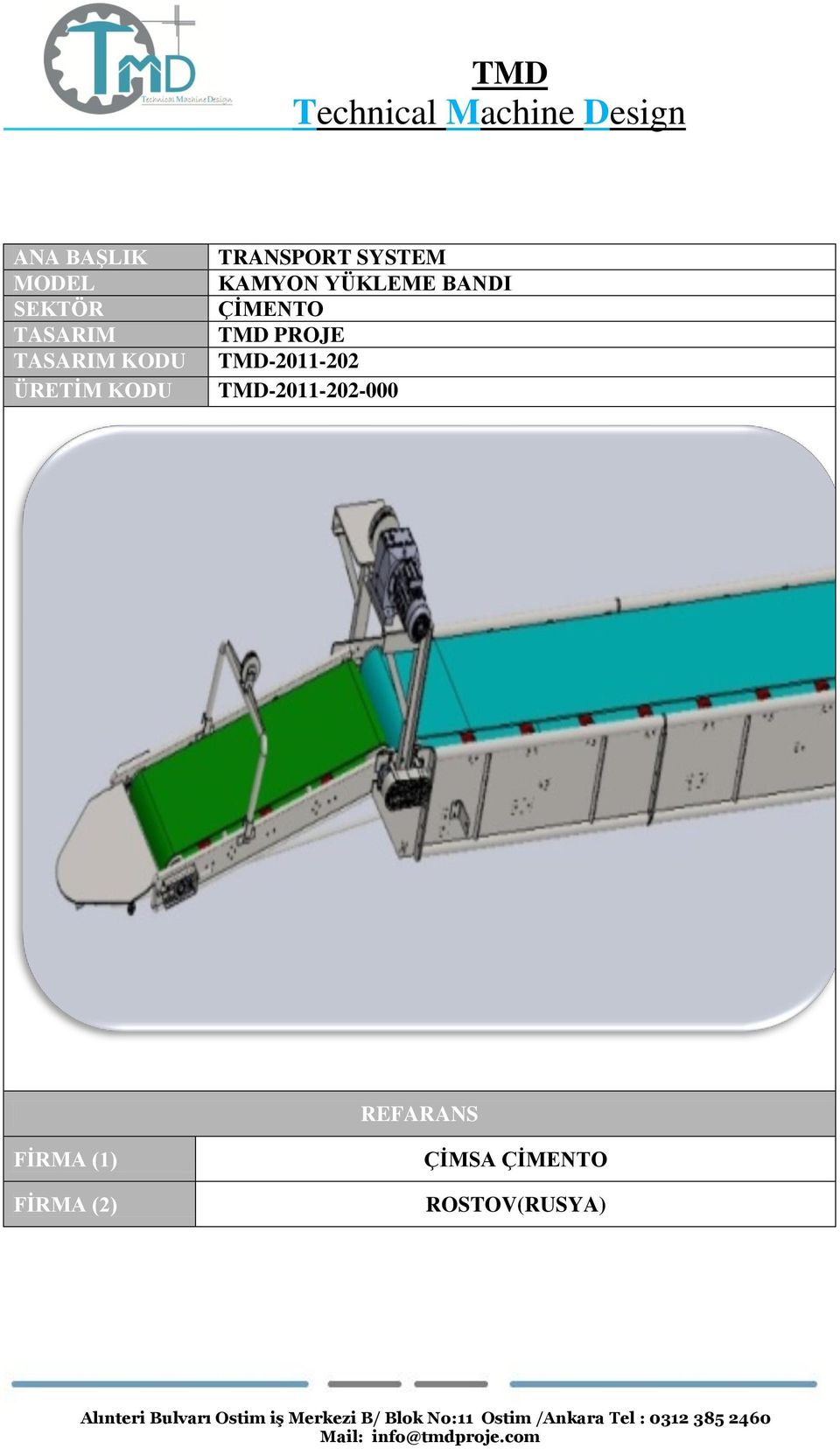 ÇİMENTO TMD PROJE TMD-2011-202 TMD-2011-202-000