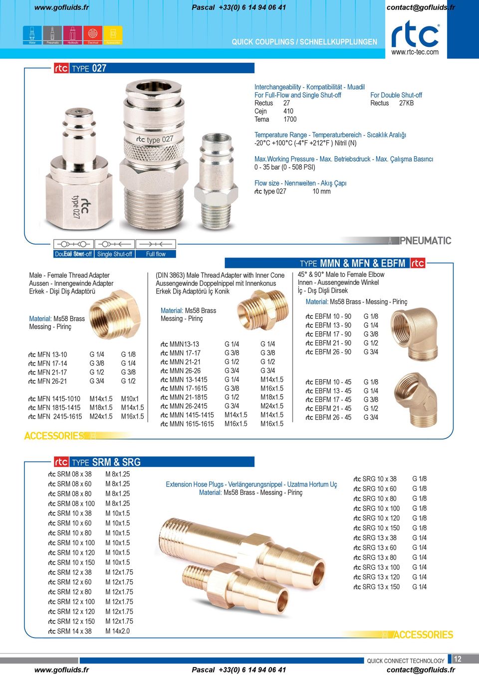 rtc MFN 17-14 rtc MFN 21-17 rtc MFN 26-21 rtc MFN 1415-1010 rtc MFN 1815-1415 rtc MFN 2415-1615 ACCESSORIES G 3/8 G 1/2 G 3/4 M14x1.5 M18x1.5 M24x1.5 G 1/8 G 3/8 G 1/2 M10x1 M14x1.5 M16x1.