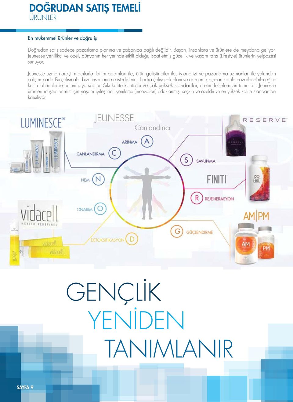 Jeunesse uzman araştırmacılarla, bilim adamları ile, ürün geliştiriciler ile, iş analizi ve pazarlama uzmanları ile yakından çalışmaktadır.