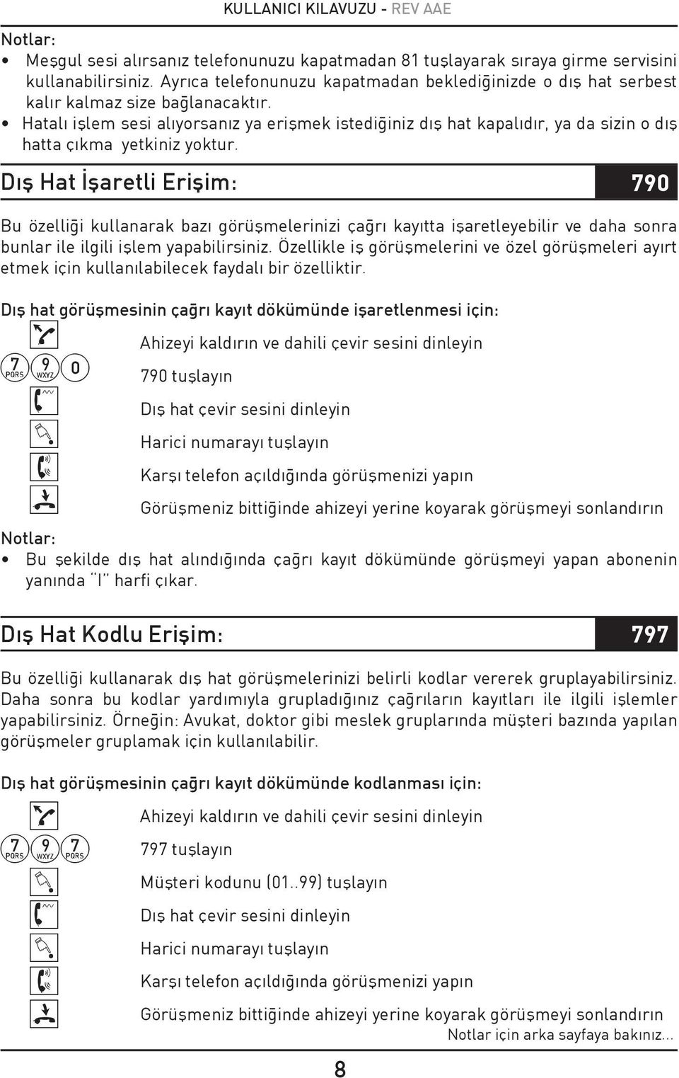 atalı işlem sesi alıyorsanız ya erişmek istediğiniz dış hat kapalıdır, ya da sizin o dış hatta çıkma yetkiniz yoktur.