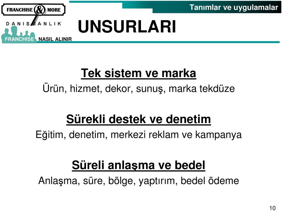 ve denetim Eğitim, denetim, merkezi reklam ve kampanya