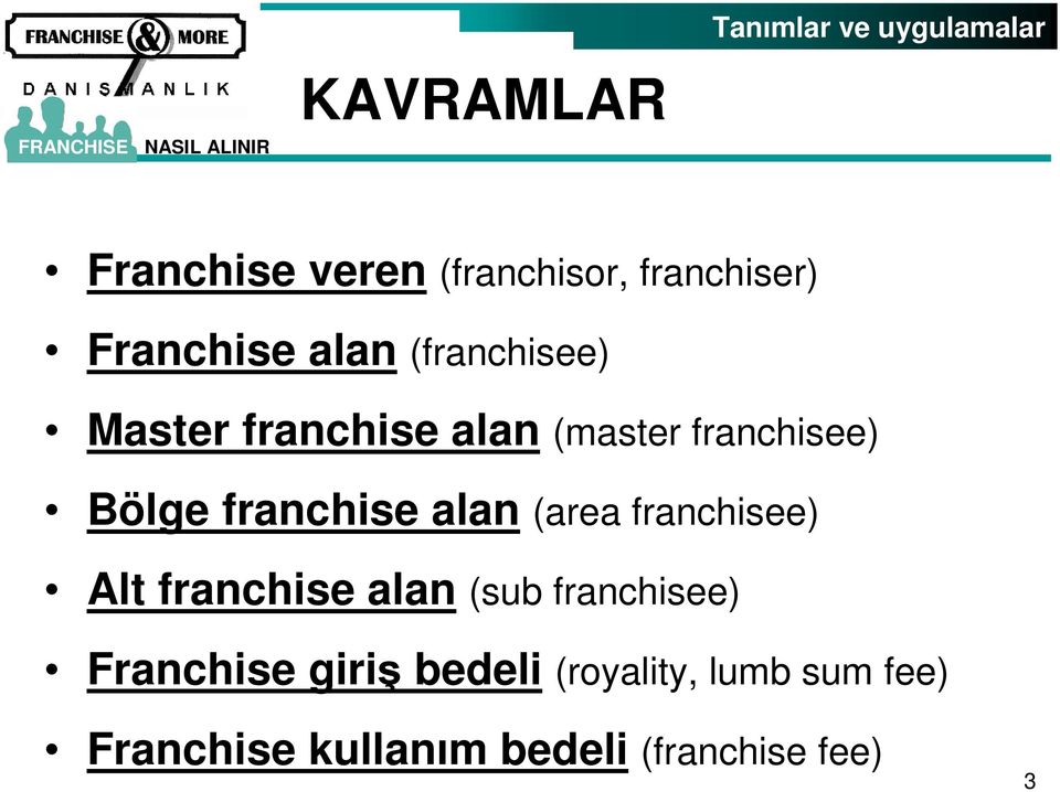 franchise alan (area franchisee) Alt franchise alan (sub franchisee)