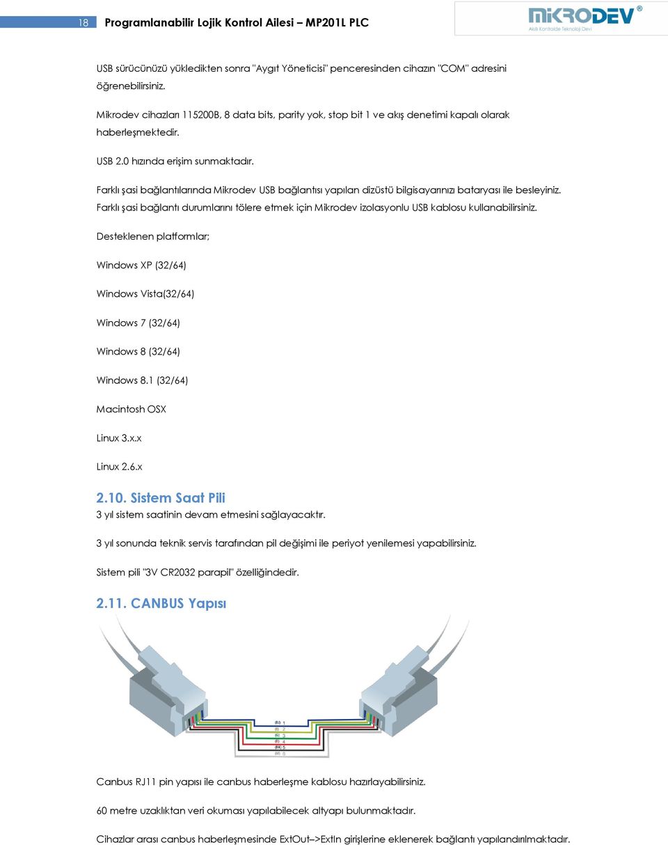 Farklı şasi bağlantılarında Mikrodev USB bağlantısı yapılan dizüstü bilgisayarınızı bataryası ile besleyiniz.