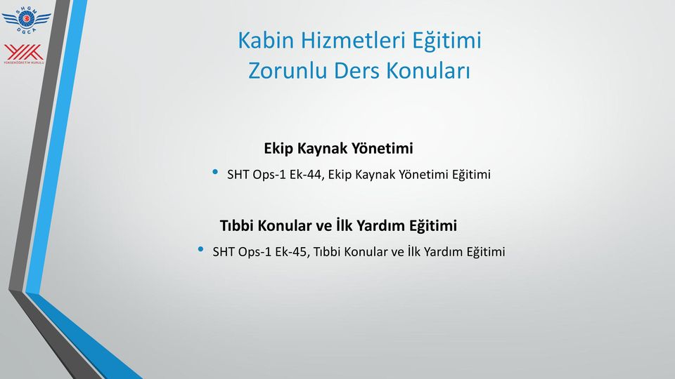 Yönetimi Eğitimi Tıbbi Konular ve İlk Yardım