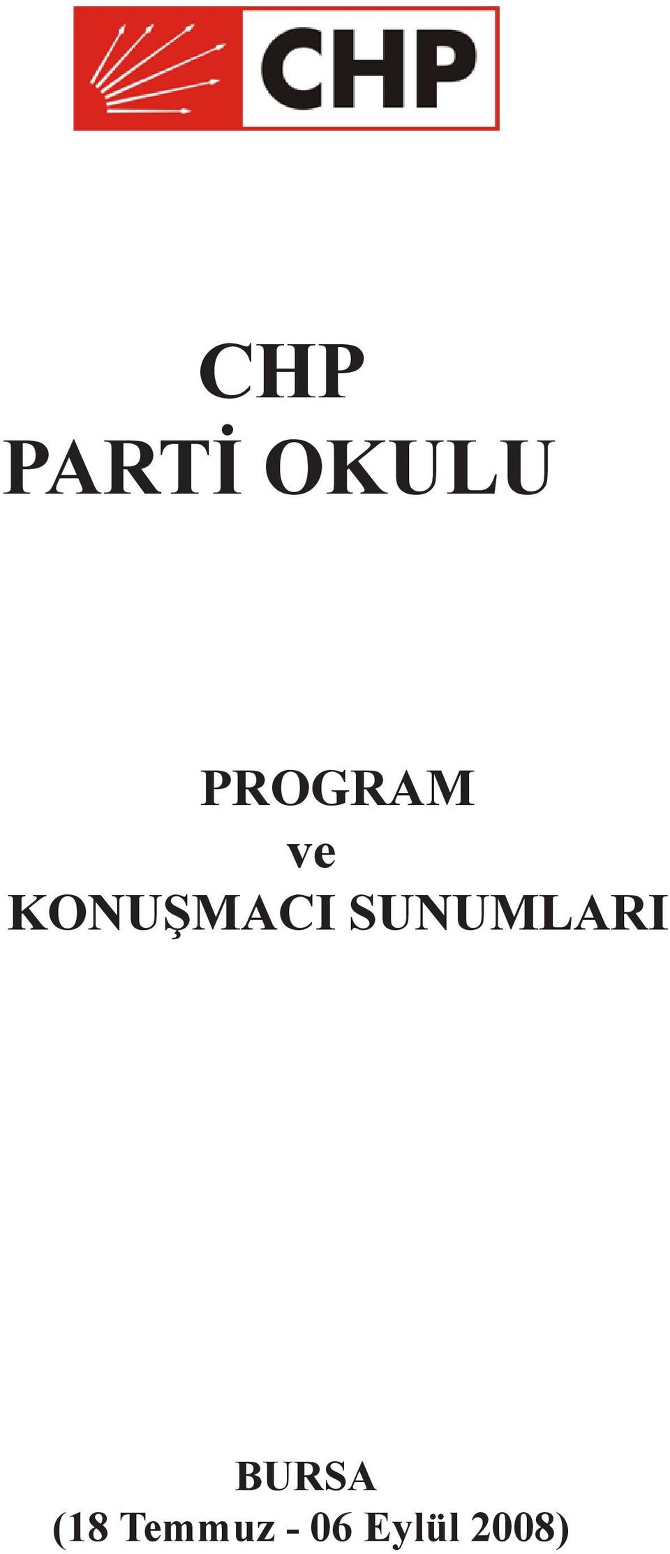 KONUŞMACI SUNUMLARI