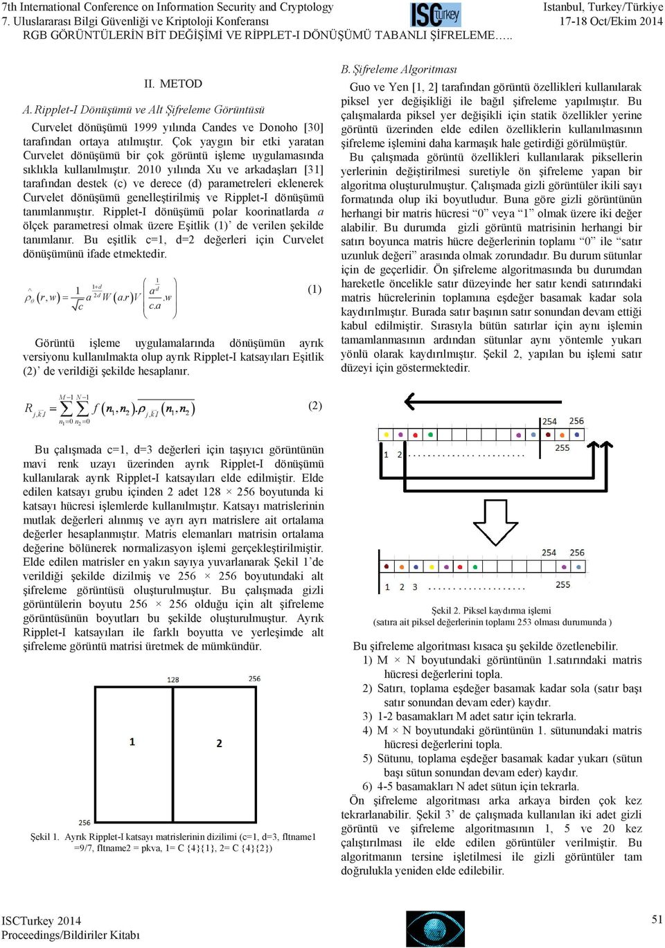 2010 yılında Xu ve arkadaşları [31] tarafından destek (c) ve derece (d) parametreleri eklenerek Curvelet dönüşümü genelleştirilmiş ve Ripplet-I dönüşümü tanımlanmıştır.