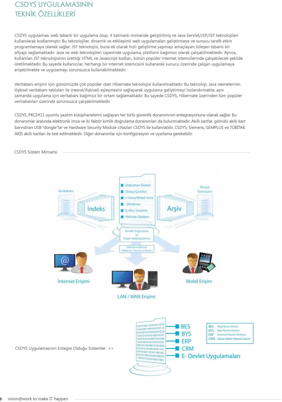 JSF teknolojisi, buna ek olarak hızlı geliştirme yapmayı amaçlayan; bileşen tabanlı bir altyapı sağlamaktadır. Java ve web teknolojileri sayesinde uygulama, platform bağımsız olarak çalışabilmektedir.