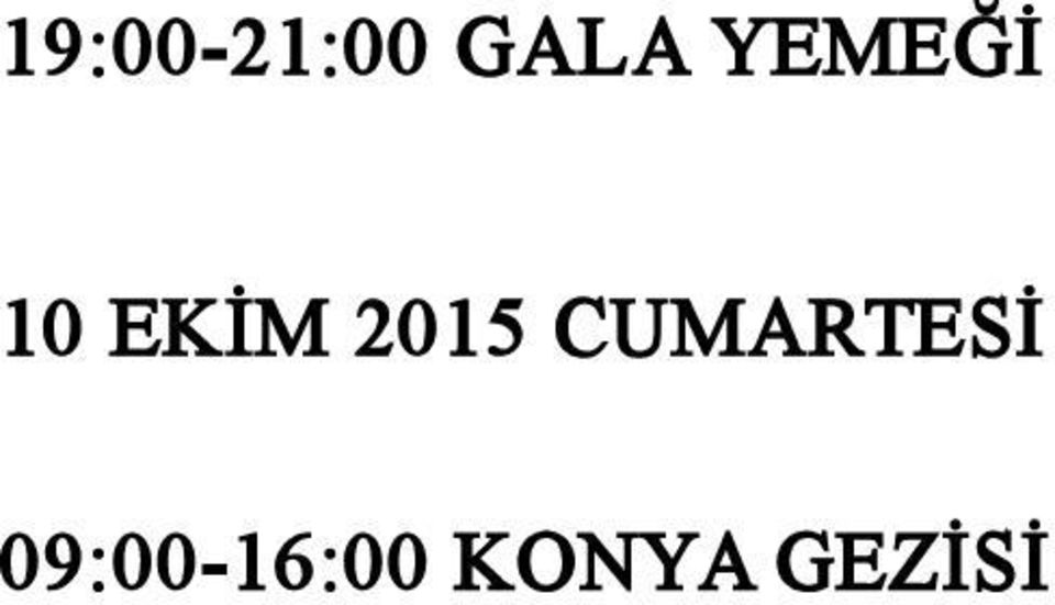 2015 CUMARTESİ