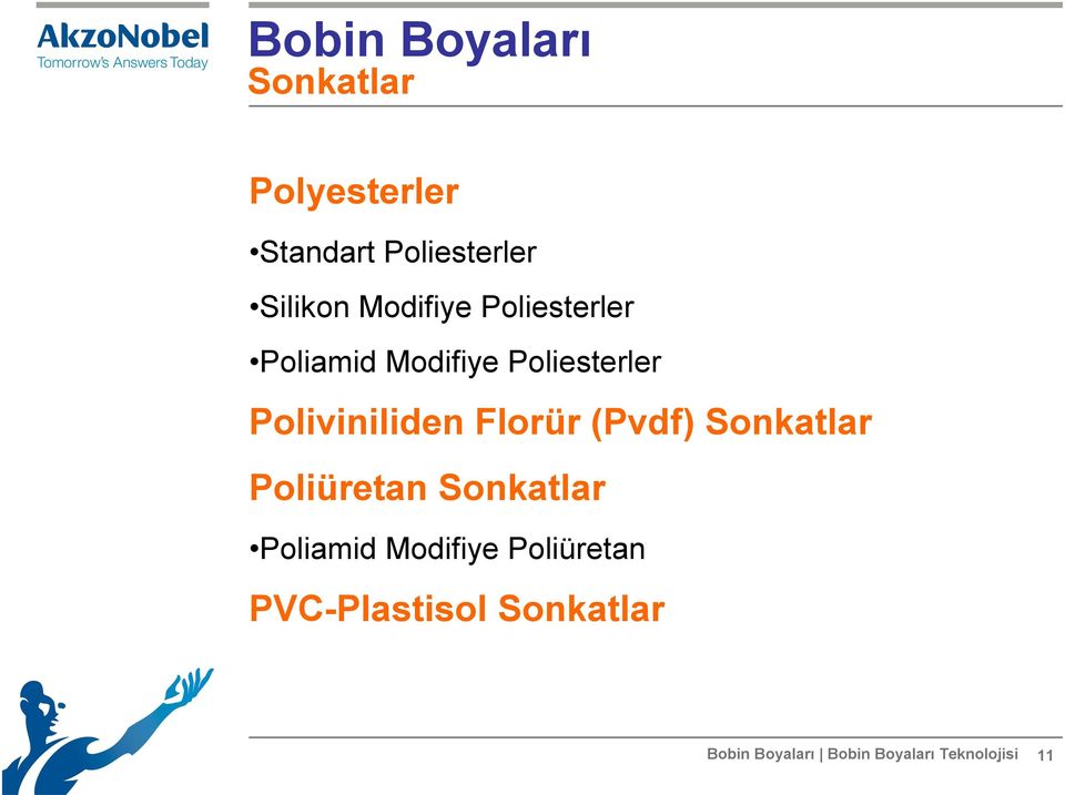 Florür (Pvdf) Sonkatlar Poliüretan Sonkatlar Poliamid Modifiye