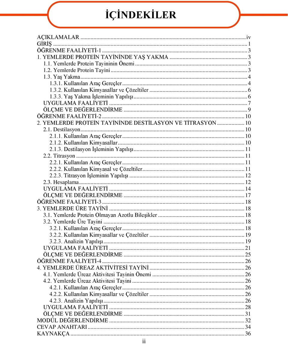 .. 9 ÖĞRENME FAALİYETİ-2... 10 2. YEMLERDE PROTEİN TAYİNİNDE DESTİLASYON VE TİTRASYON... 10 2.1. Destilasyon... 10 2.1.1. Kullanılan Araç Gereçler... 10 2.1.2. Kullanılan Kimyasallar... 10 2.1.3.