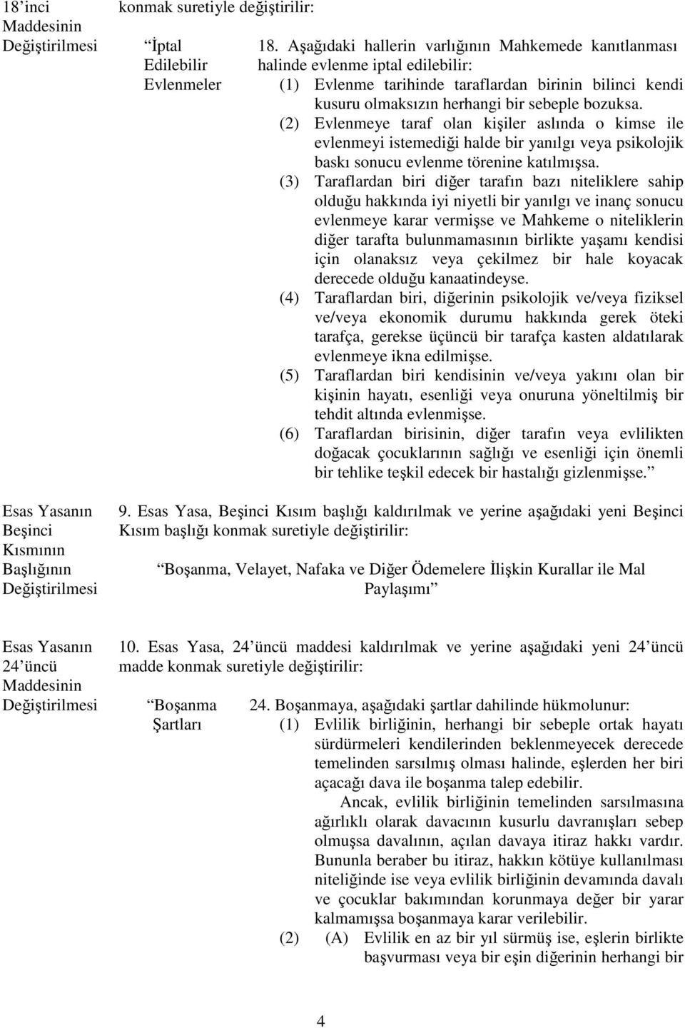 (2) Evlenmeye taraf olan kişiler aslında o kimse ile evlenmeyi istemediği halde bir yanılgı veya psikolojik baskı sonucu evlenme törenine katılmışsa.