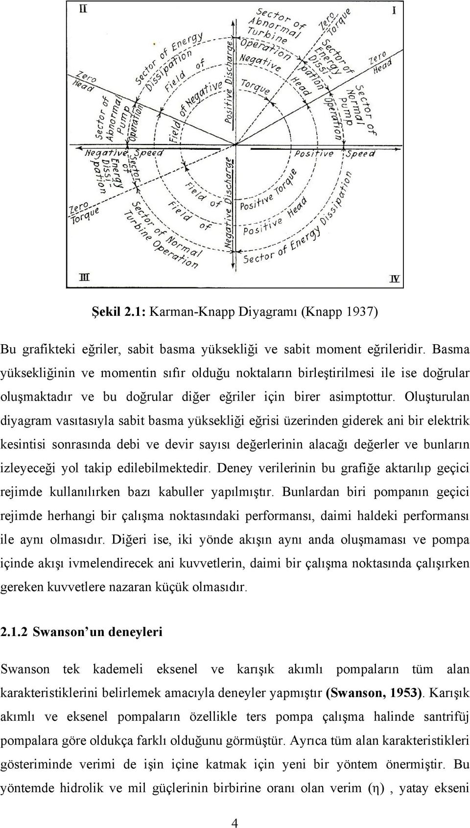 Oluşturulan diyagram vasıtasıyla sabit basma yüksekliği eğrisi üzerinden giderek ani bir elektrik kesintisi sonrasında debi ve devir sayısı değerlerinin alacağı değerler ve bunların izleyeceği yol