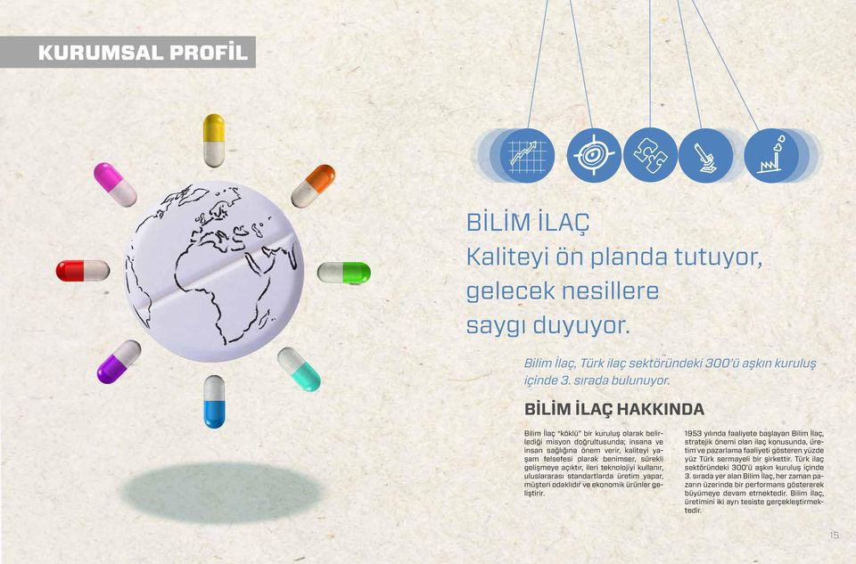 ileri teknolojiyi kullanır, uluslararası standartlarda üretim yapar, müşteri odaklıdır ve ekonomik ürünler geliştirir.