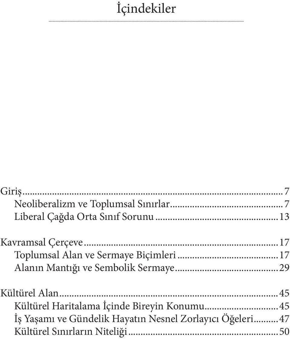 ..17 Toplumsal Alan ve Sermaye Biçimleri...17 Alanın Mantığı ve Sembolik Sermaye.