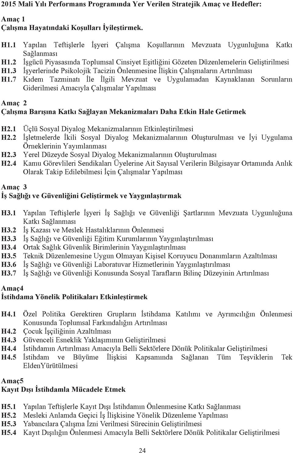 3 İşyerlerinde Psikolojik Tacizin Önlenmesine İlişkin Çalışmaların Artırılması H1.