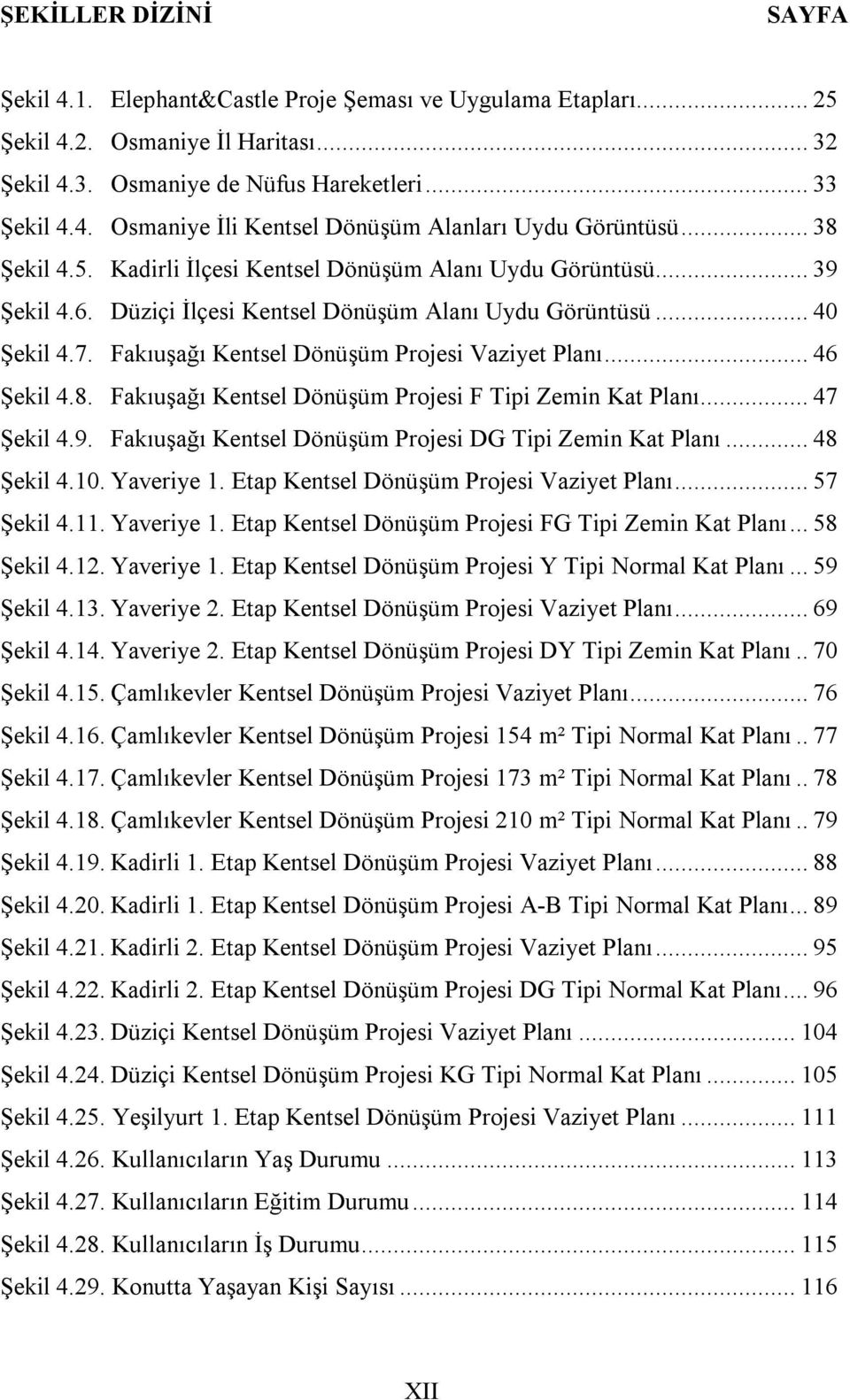 Fakıuşağı Kentsel Dönüşüm Projesi Vaziyet Planı... 46 Şekil 4.8. Fakıuşağı Kentsel Dönüşüm Projesi F Tipi Zemin Kat Planı... 47 Şekil 4.9. Fakıuşağı Kentsel Dönüşüm Projesi DG Tipi Zemin Kat Planı.