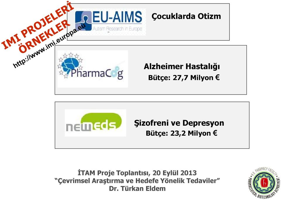 Depresyon Bütçe: 23,2 Milyon Çevrimsel İTAM Araştırma Proje Toplantısı,