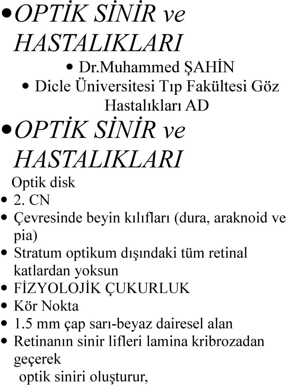 Optik disk 2.