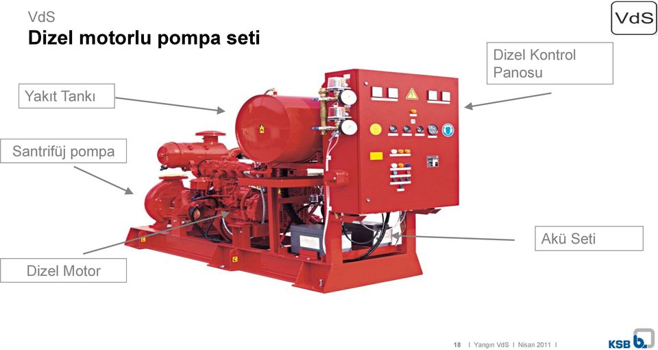 Santrifüj pompa Akü Seti Dizel