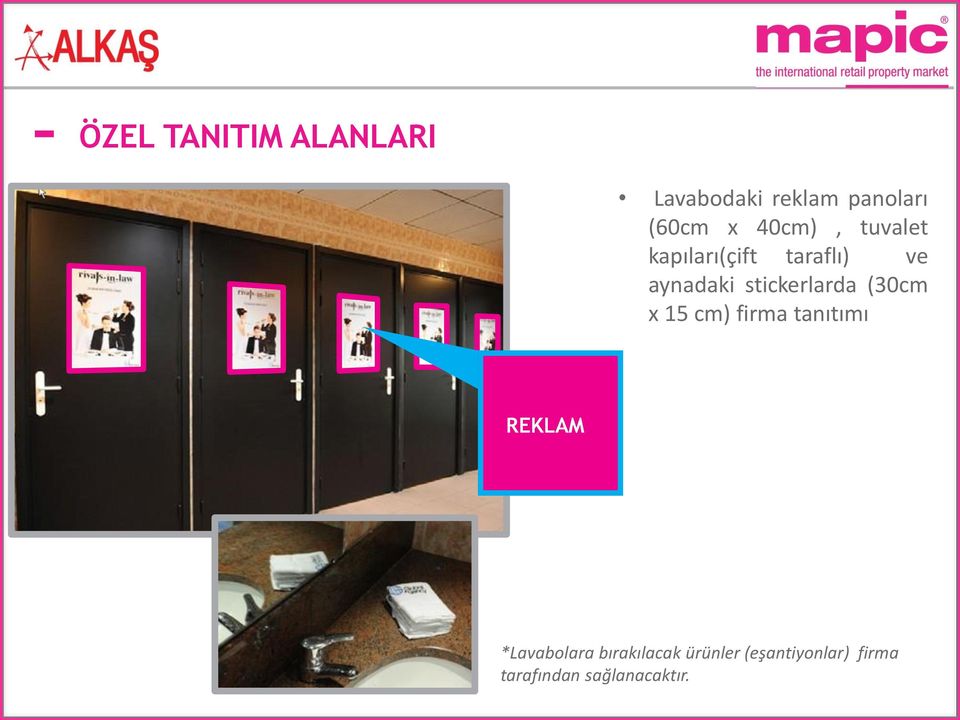 stickerlarda (30cm x 15 cm) firma tanıtımı SPECIFICATIONS