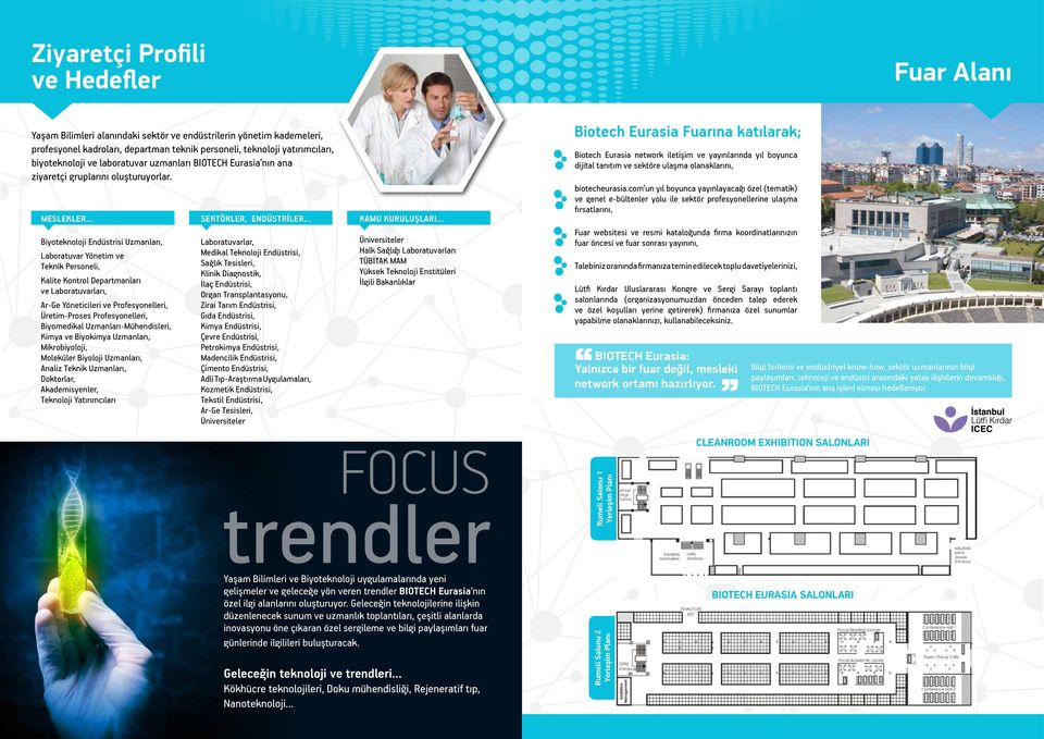 .. Biyoteknoloji Endüstrisi Uzmanları, Laboratuvar Yönetim ve Teknik Personeli, Kalite Kontrol Departmanları ve Laboratuvarları, Ar-Ge Yöneticileri ve Profesyonelleri, Üretim-Proses Profesyonelleri,